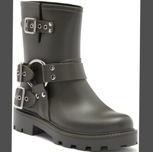 JEFFREY CAMPBELL DRIPZ MOTO BOOTS